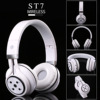 Cross -border explosion headset header Bluetooth headset ST7 can expand and fold TF card insert FM radio headset factory