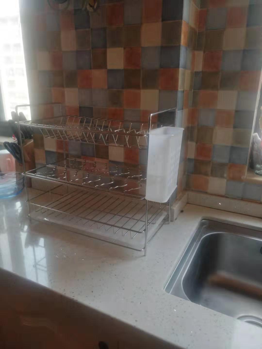 调味篮不锈钢方管抽屉式现代碗碟篮拉篮批发2020阻尼轨道抽屉式|ms