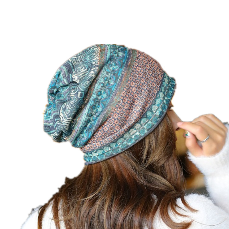 Women's Pullover Line Hood Hat - Blue