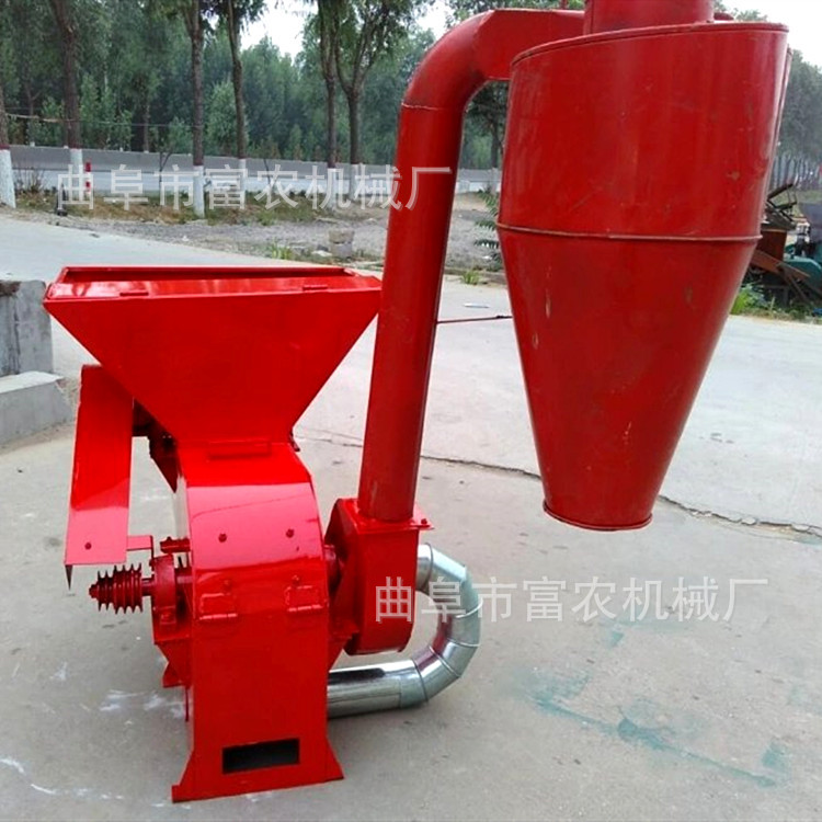 大型沙克龙粉糠机秸秆饲料铡草粉碎机自动进料秸秆粉碎机