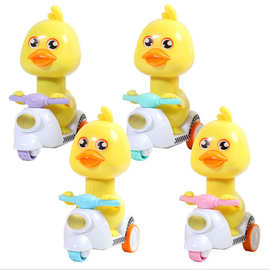 按压回力小鸭子摩托汽车儿童玩具车男孩女孩宝宝1-2-3岁小孩惯性