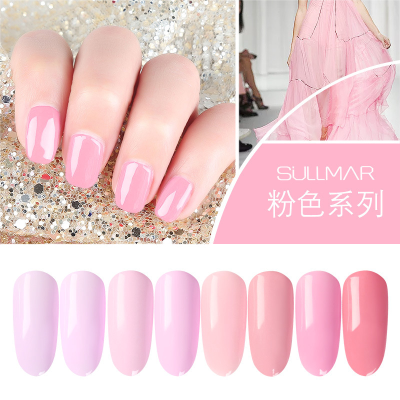 Nail Art Nail Polish Glue Pink Series Nu...