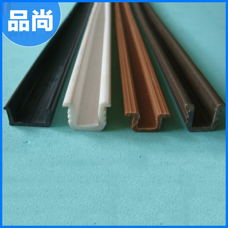 塑胶家具玻璃槽胶条 耐酸碱槽型pvc胶条 家具木柜包边胶条加工