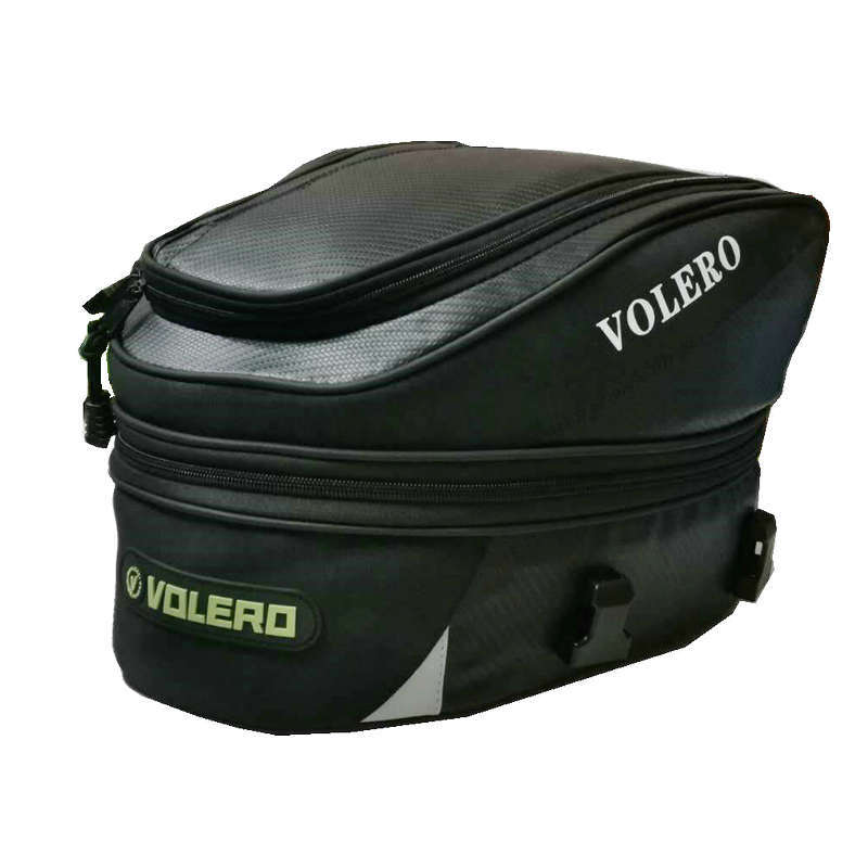 Directo de fábrica de la motocicleta trasera del tronco RR9019 casco de la motocicleta bolsa de color de soldadura bolsa de cola puede ser equipado con casco