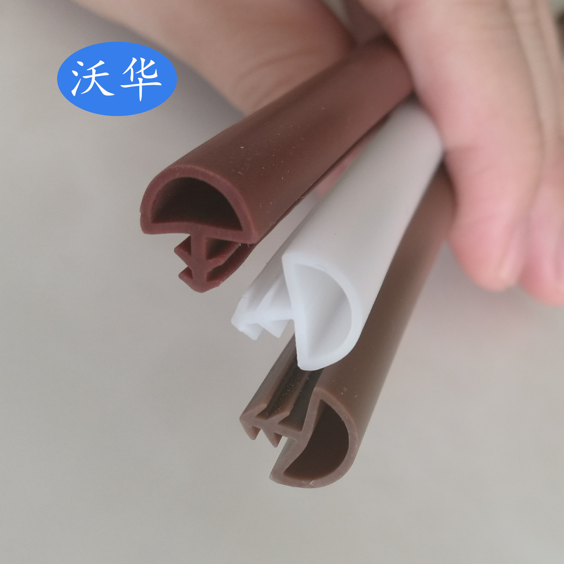 直销卡槽式实木门密封条 D型木门防撞密封条 半圆型室内门密封条