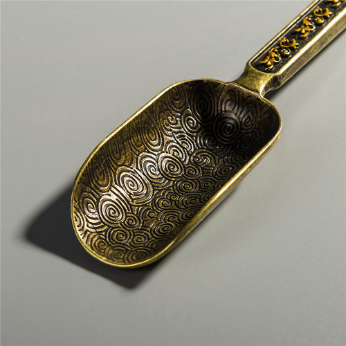 Manufacturer wholesale alloy tea spoon Xiangyun tea spoon tea tea spoon Kung Fu tea set tea ceremony accessories