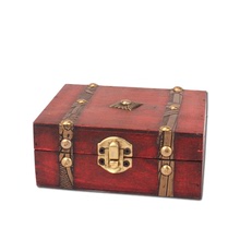 厂家直销复古收纳木盒仿古木质饰品储物盒子首饰礼品包装小木盒子