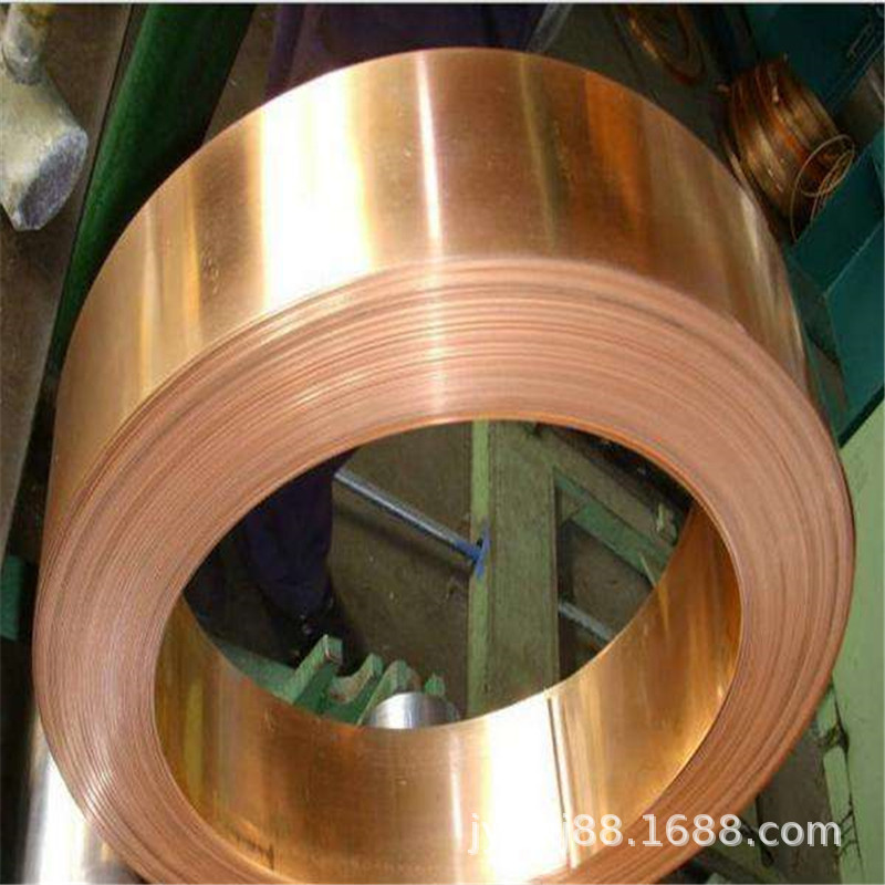 C5191全硬高精磷铜带 0.1mm厚紫铜带 导电铜箔 镀锡铜带 分条平板