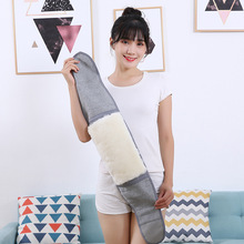 批发厂家批发纯羊毛羊绒护腰带女防寒加厚皮毛一体男护肚子