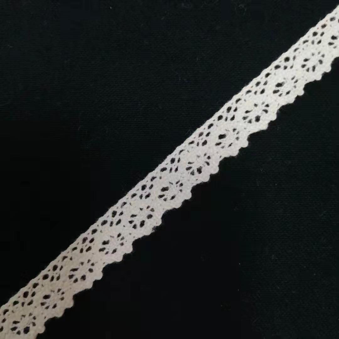 本白色棉线蕾丝花边现货批发厂家服装鞋材洛丽塔芭比辅料