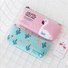 Pencil case, fresh handheld capacious shoulder bag for elementary school students, South Korea, flamingo