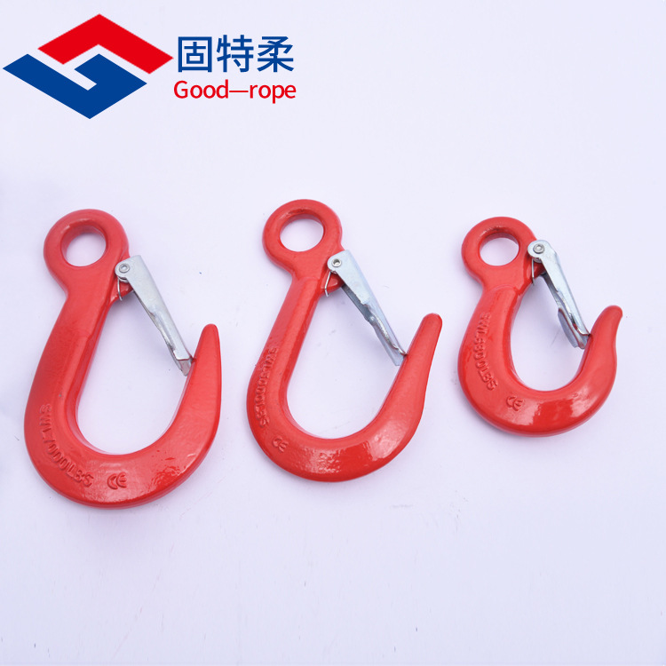 厂家供应环眼宽嘴钩 大开口宽嘴钩5000、7000、6800LBS合金钢吊钩