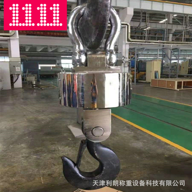 山东滨州10吨无线电子挂钩秤 无线打印吊秤 10吨塔吊电子秤