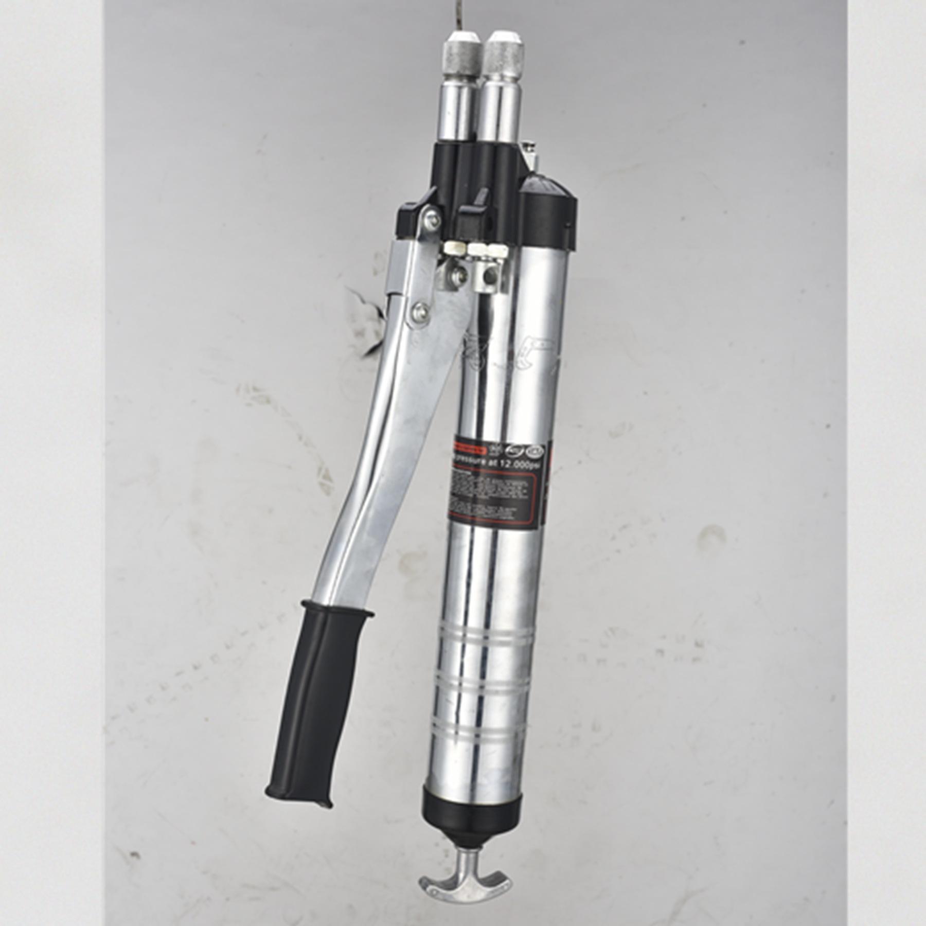 家康批发价单管双出油嘴黄油枪800cc加粗芯棒高质量支持定做