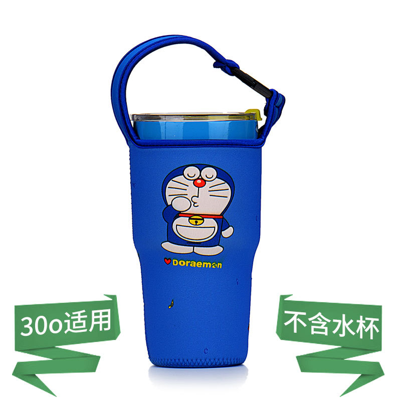 Taza de helado cubierta de la taza de la burbuja 30oz de dibujos animados Kumamoto oso bolsa en stock portátil de grasa de la Copa cubierta protectora