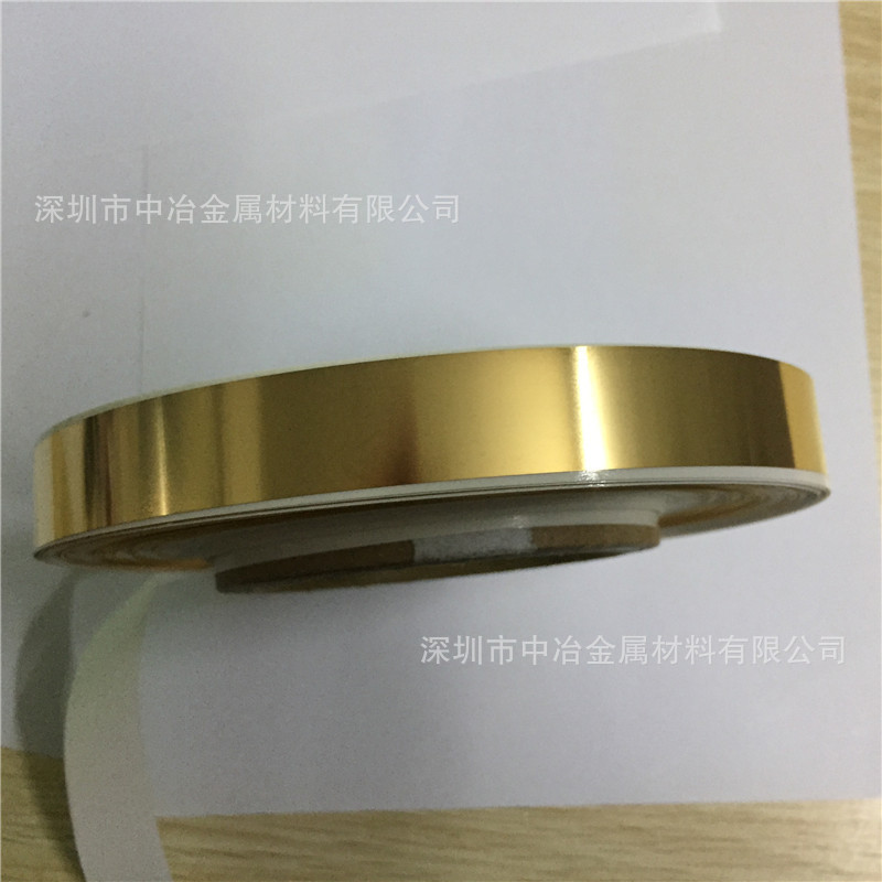 镀金304不锈钢带 精密0.05mm不锈钢箔镀金 镀金超导不锈钢材定做