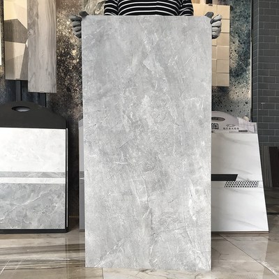 600x1200灰色通体大理石瓷砖 客厅地砖背景墙砖地砖厂家直销|ms