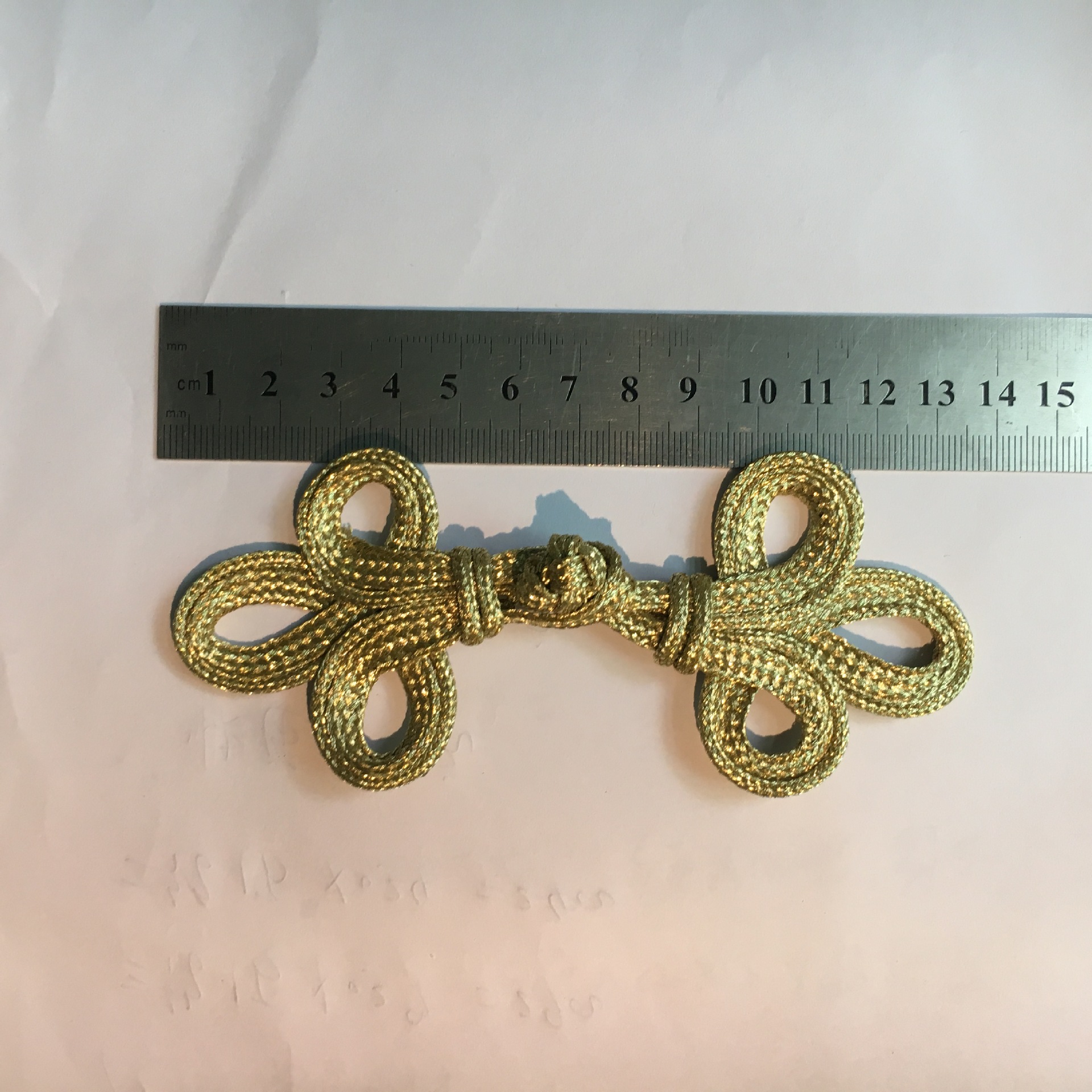 服装辅料欧美金色盘扣家纺装饰金丝三叶纽扣礼品装饰扣子手工椅套