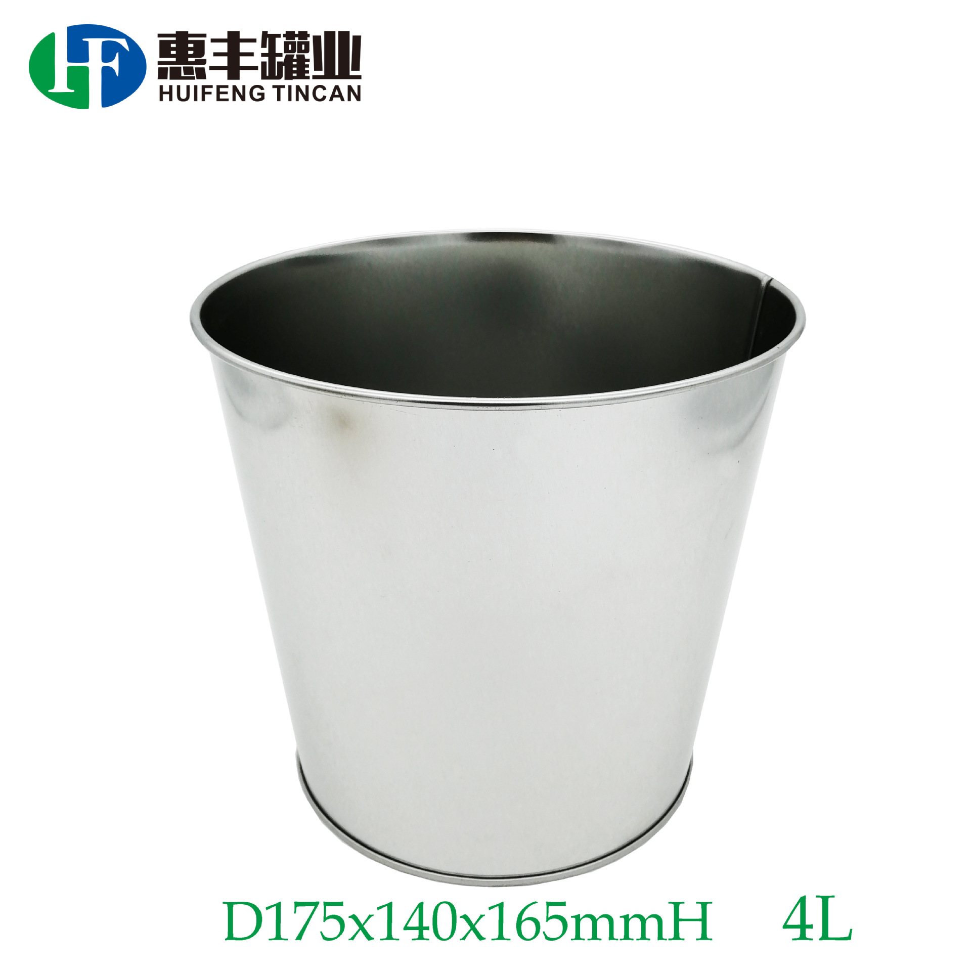 镀锌铁啤酒桶 4L冰桶 手提马口铁桶 爆米花桶 糖果桶tin bucket