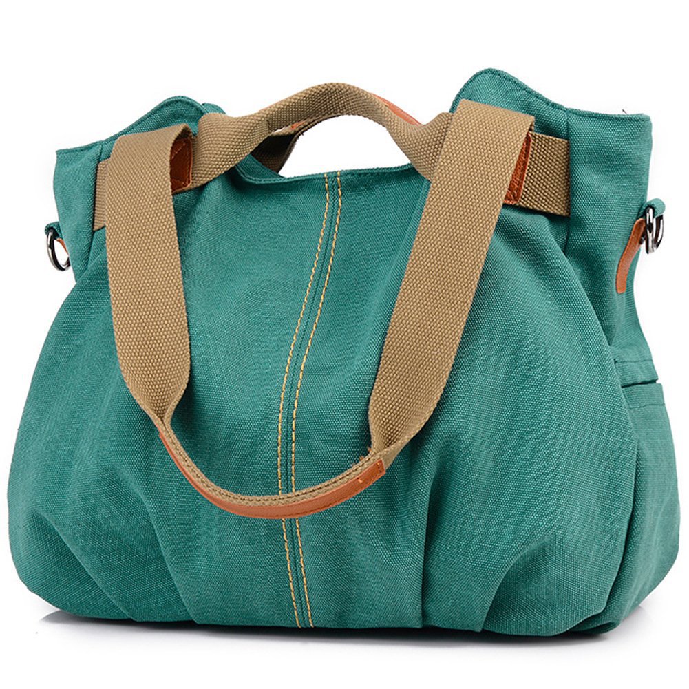 女装女士休闲复古流浪汉帆布日常钱包手提包单肩手提包购物手提包