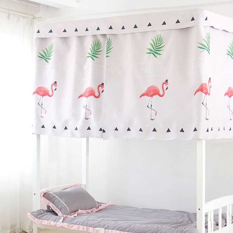 一件代发环保物理遮光加厚面料学生员工宿舍寝室床帘批发送附件|ru