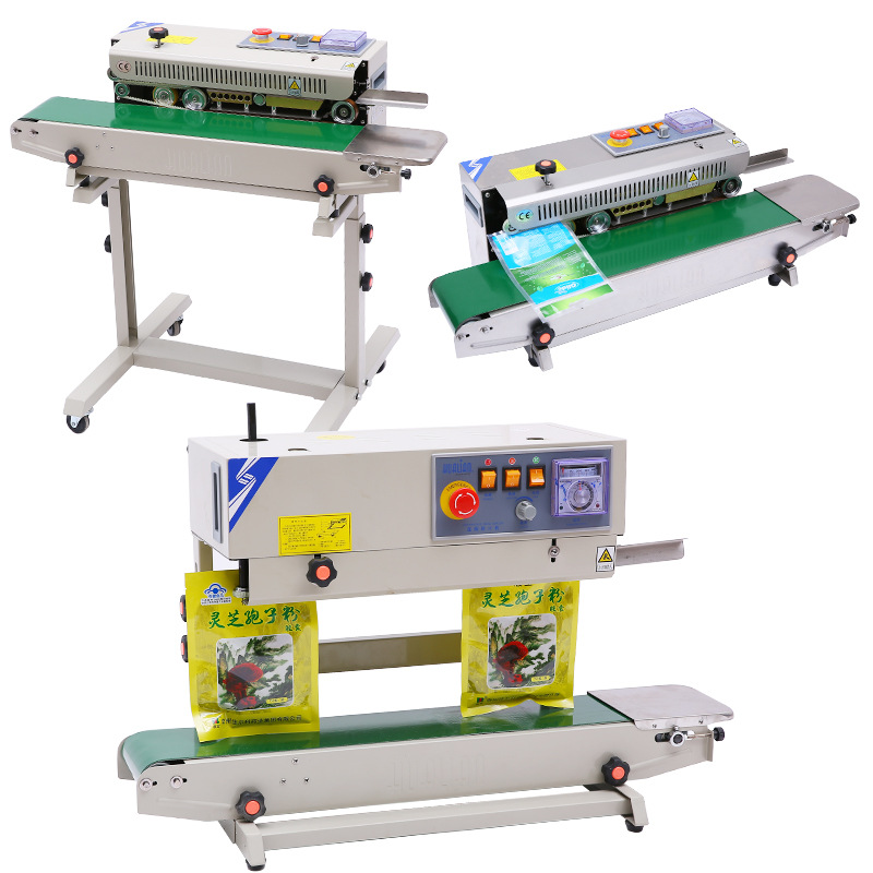 The Hualian continuous sealing machine FRB770 can automatically seal aluminum foil plastic tea packaging bags and steel stamp the date and batch number detail image 13