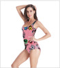 2019 European and American high altitude missiles 3D Digital printing Backless Tight fitting sexy Conjoined Swimsuit Explosive money goods in stock customized