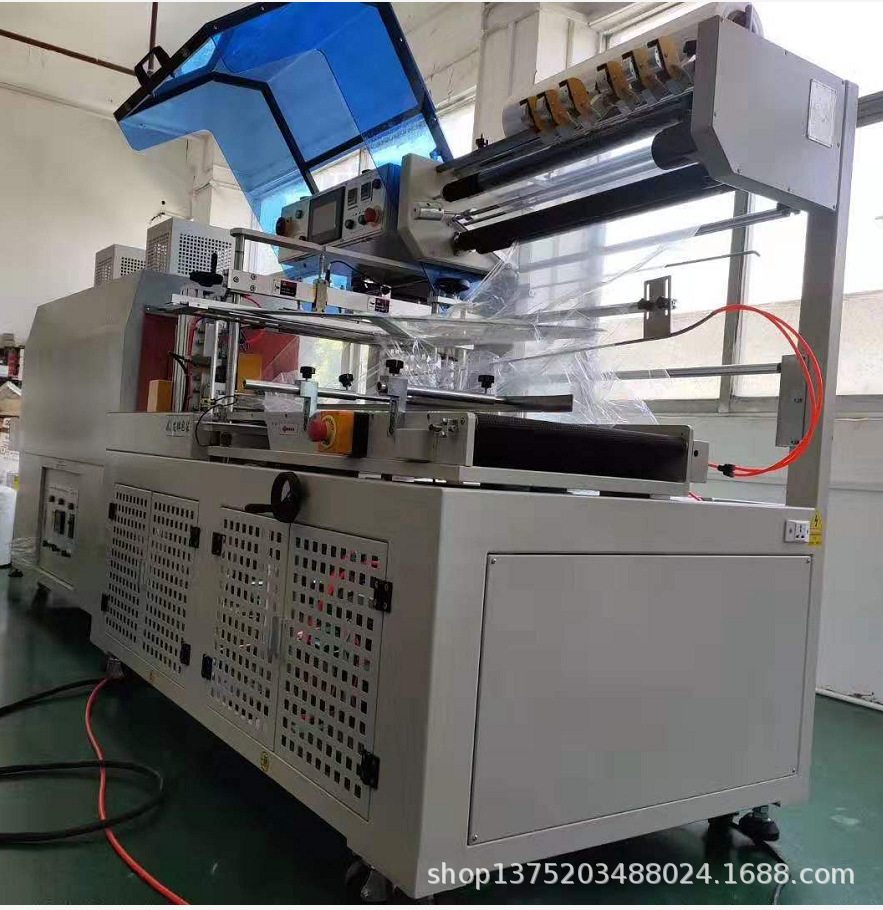 写字板相框装修材料（石膏线）铝型材等较长产品自动收缩包装机