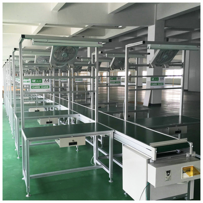 供应大型生产车间电子输送设备自动化流水输送线铝型材皮带输送线