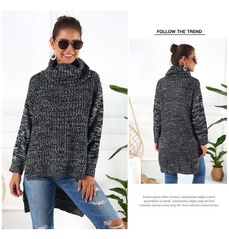 new high neck long-sleeved sweater NSYH9742