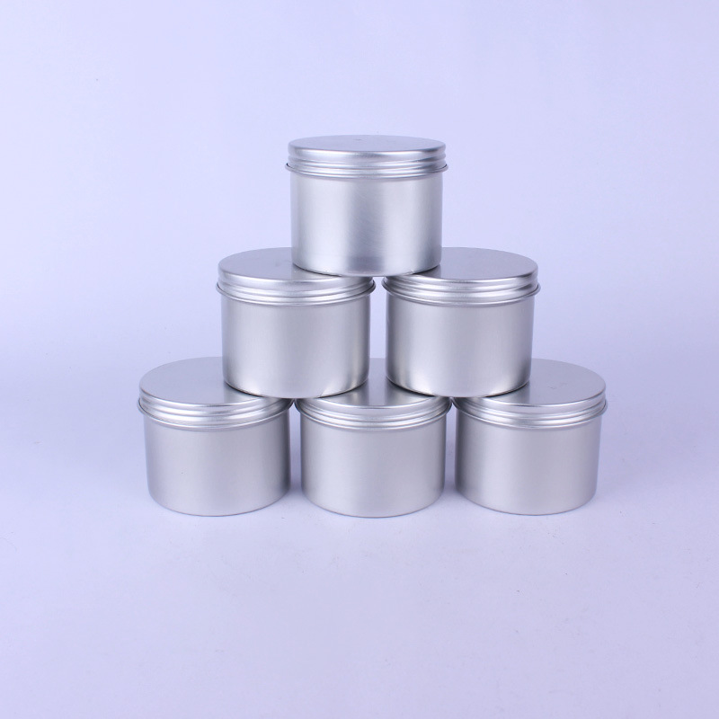厂家批发100ml铝盒 65*50mm铝罐 蜡烛发蜡化妆品茶叶圆形密封铝盒