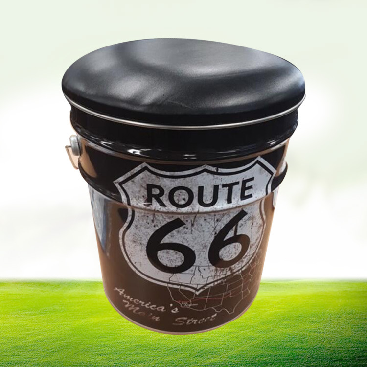 铁桶凳子 收纳凳 艺术凳马口铁金属铁凳子外贸凳子