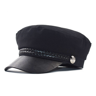 Unisex Vintage Style Plaid Flat Eaves Beret Hat display picture 2