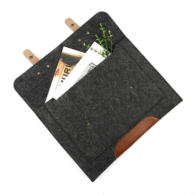 新款商務手提電腦毛氈包定做多功能大容量收納包時尚筆記本單肩包