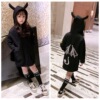 ins Explosive money Children's clothing girl 2019 Autumn and winter Western style Mid length version coat Plush Boy keep warm Hooded coat