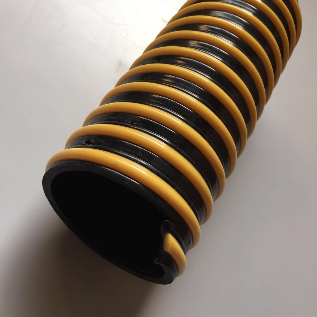 PVC缠绕吸砂管 加筋缠绕喷砂管 pvc加筋缠绕波纹管