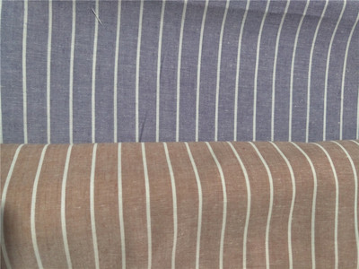 Soft Light Flax Cotton color Strip 2 cm goods in stock Multicolor leisure time Fabric