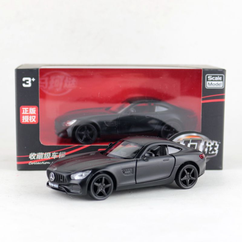 Yufeng ma ke yi 5-inch alloy car metal children's toy model Mercedes Benz AMG GTS matte black window box Yufeng ma ke yi 5-inch alloy car metal children's toy model Mercedes Benz AMG GTS matte black window box