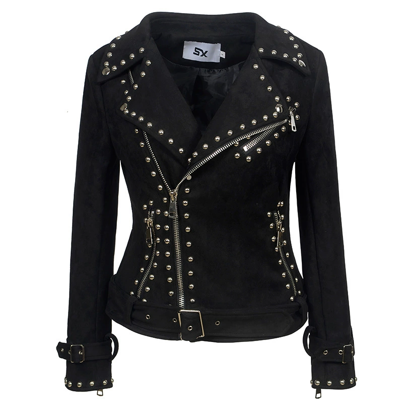 Velvet jacket with zipper, European style, Aliexpress, ebay, punk style