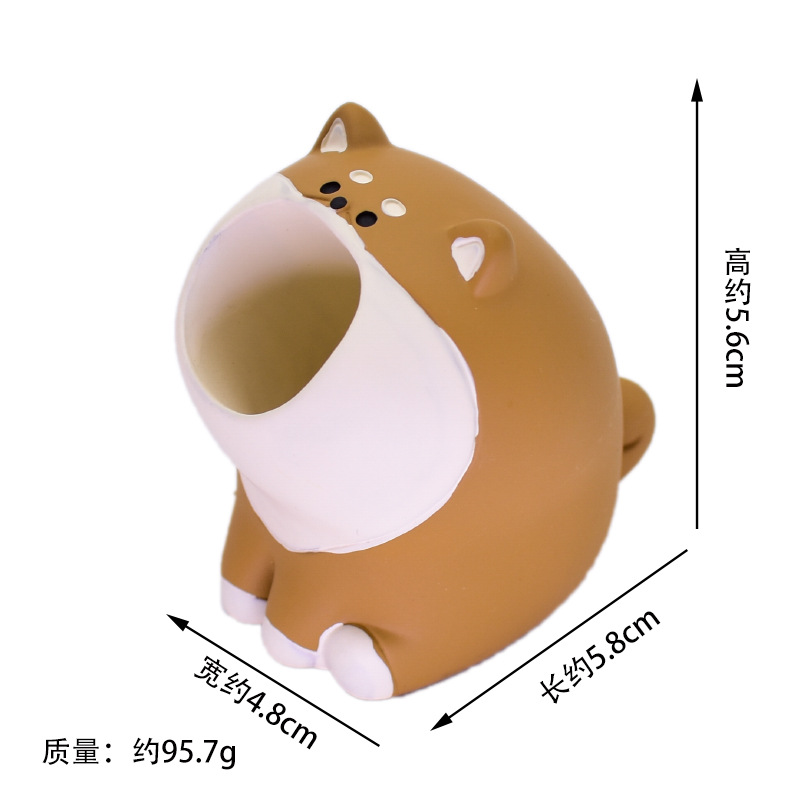 큰 입 차이 개 펜 용기
