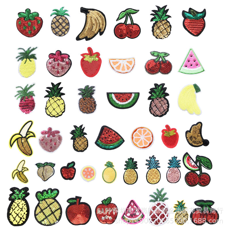 各种各样水果布贴