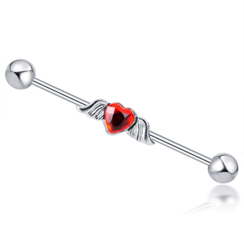 16G labret stud size and finish detail