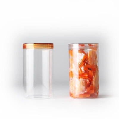 Zhengzhou Deliver goods quality transparent circular 250 Wolfberry Packing can pet Plastic food bottle Cans