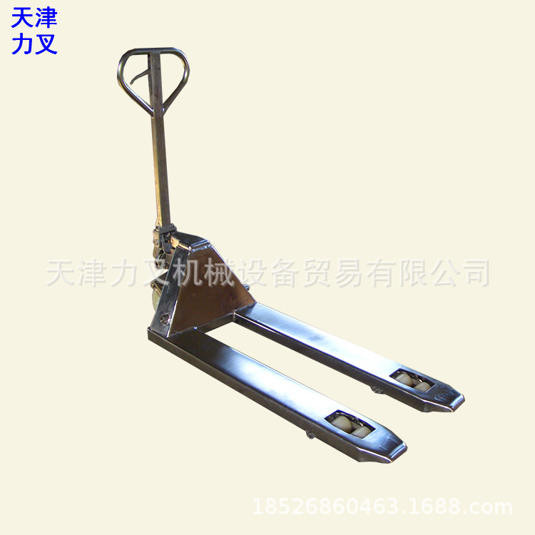 供应1/2/3吨不锈钢搬运车液压托盘车装卸搬运车手推地牛升高铲车