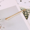 Fashionable hairgrip from pearl, cute set, Korean style