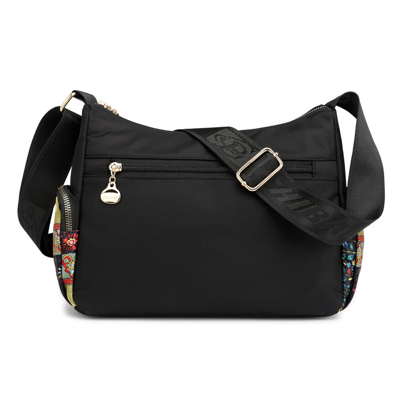 Bolso Bandolera y de Hombro Étnico de Nylon con Estampado para Mujer image 4