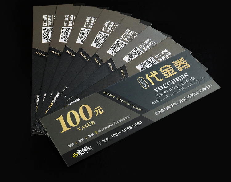 Xijia Coupon Custom Experience Coupon Production Ticket Printing Cash Coupon Coupon Entry Ticket Customization