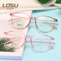 新国果冻色透明TR眼镜框女网红素颜时尚平光镜架厂家直销8075
