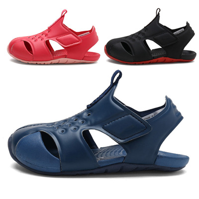 夏季童鞋儿童凉鞋男童包头沙滩鞋小童宝宝1-3岁韩版运动女童凉鞋