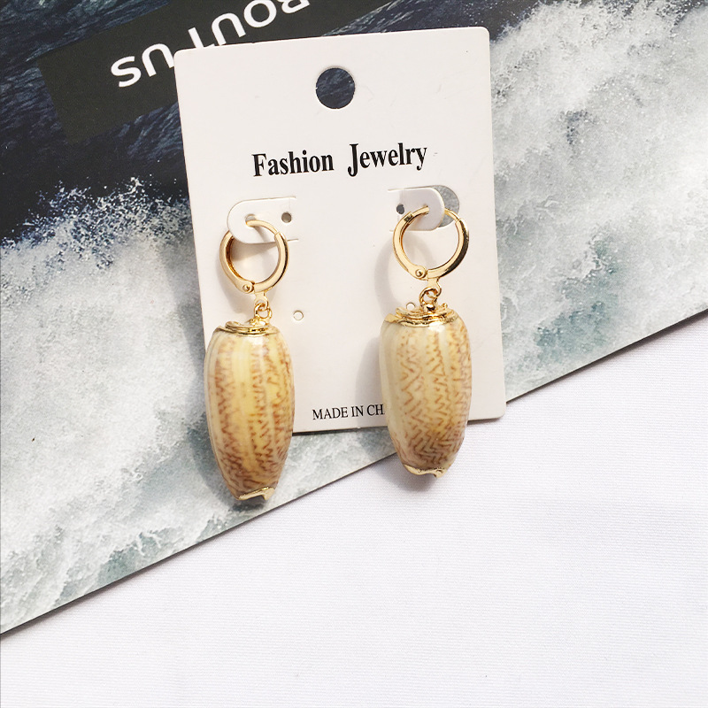 Fashion New Retro Exaggerated Conch Niche Gold-plated Shell Earrings Wholesale display picture 18